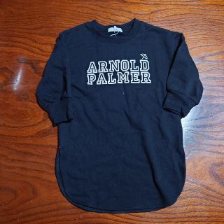 アーノルドパーマー(Arnold Palmer)の新品　Arnold Palmer　裏起毛チュニック　110    ブラック(Tシャツ/カットソー)