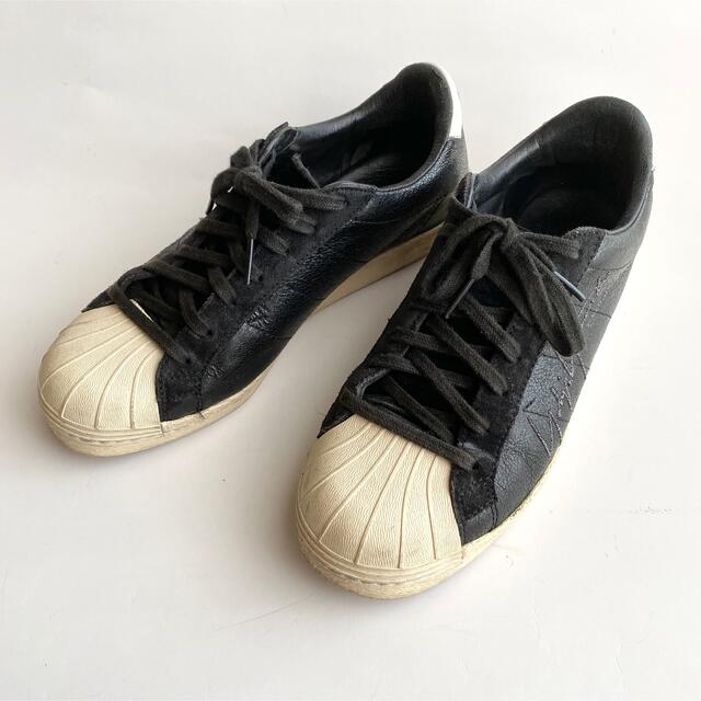 Yohji Yamamoto(ヨウジヤマモト)のヨウジヤマモトYohjiYamamotoスニーカーadidasスーパースターロゴ レディースの靴/シューズ(スニーカー)の商品写真