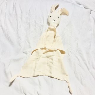 【即納】新品ベビーうさぎさんガーゼタオルおもちゃぬいぐるみ赤ちゃん(ぬいぐるみ/人形)