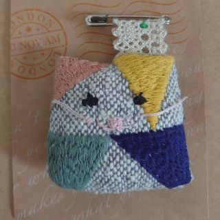 ミナペルホネン(mina perhonen)の❤専用ベーシ❤　2点おまとめ❤ミナペルホネン☆ハンドメイド❤　❤ねこブローチ❤(その他)