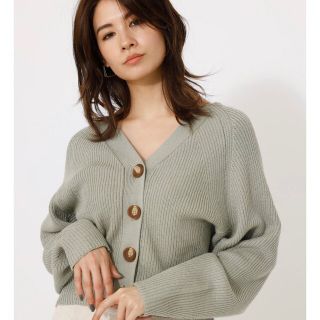 アズールバイマウジー(AZUL by moussy)のAZUL by moussy ニットカーディガン ショートカーディガン(カーディガン)