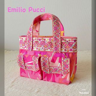 エミリオプッチ(EMILIO PUCCI)のエミリオプッチ❤︎美品❤︎キャンバス トートバッグ❤︎ピンク(トートバッグ)