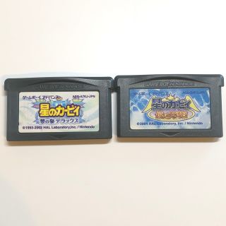 GBA ゲームボーイアドバンス　星のカービィセット(携帯用ゲームソフト)