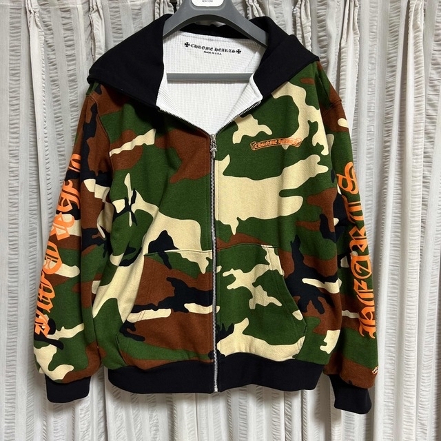 クロムハーツ マッティボーイ ジップパーカー CAMO(迷彩) Lサイズメンズ