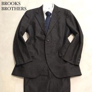 【超美品】ブルックスブラザーズ スーツ セットアップ ブラウン ストライプ 39