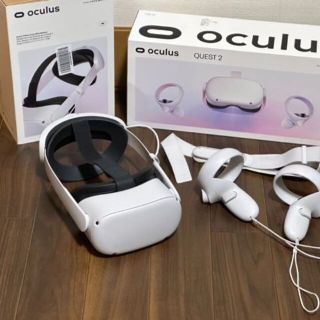 Meta Oculus Quest 2 + 純正バッテリストラップ付き(携帯用ゲーム機本体)