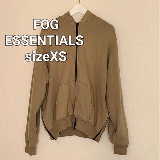 フィアオブゴッド(FEAR OF GOD)のFOG ESSENTIALS  サイドZIPフーディパーカーsizeXS(パーカー)