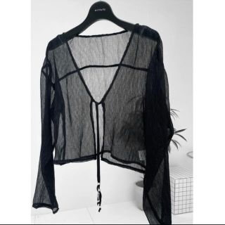 トゥデイフル(TODAYFUL)のwillfully chiffon sheer crepe bolero(ボレロ)