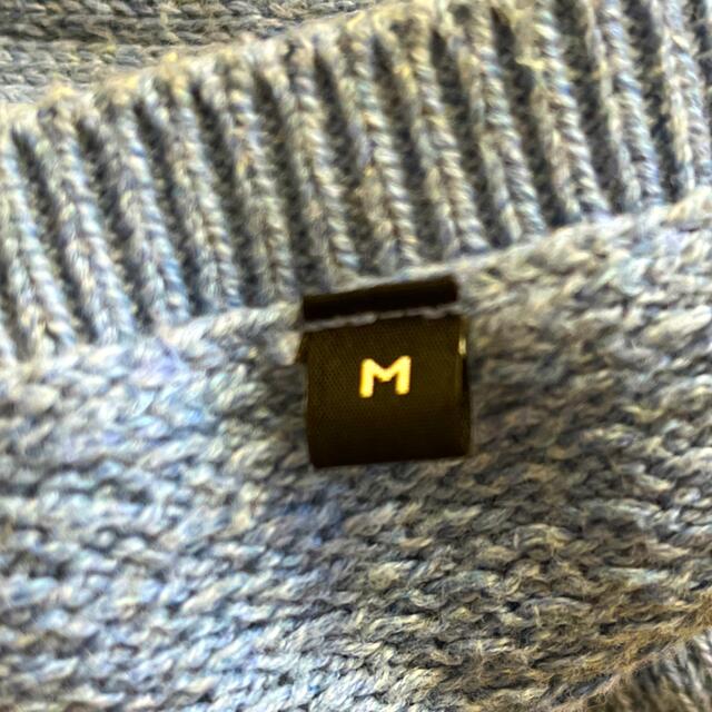 MUJI (無印良品)(ムジルシリョウヒン)のブルー　アゼクルーニット メンズのトップス(ニット/セーター)の商品写真