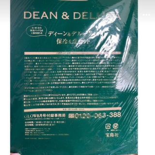 ディーンアンドデルーカ(DEAN & DELUCA)のGLOW 2018年 8月号付録   ディーン&デルーカ保冷バッグ保冷剤(日用品/生活雑貨)