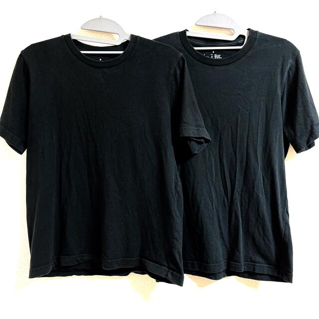 MUJI (無印良品)(ムジルシリョウヒン)の【2点特価】ブラック　Tシャツ メンズのトップス(Tシャツ/カットソー(半袖/袖なし))の商品写真