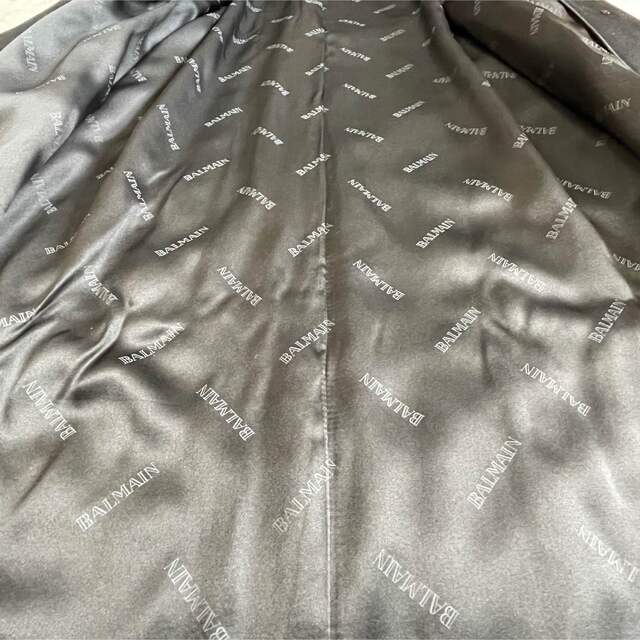 セール【美品】シルク・カシミヤ100%バルマン マキシ丈 ロングコート 黒 11 セール【美品】シルク・カシミヤ100%バルマン マキシ丈 ロングコート 黒 11