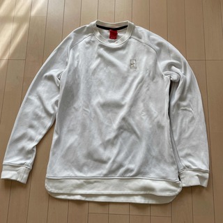 ナイキ(NIKE)のNIKEナイキメッシュロンTサイドファスナー白M(Tシャツ/カットソー(七分/長袖))
