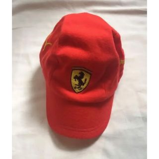 フェラーリ(Ferrari)の新品 PUMA×Ferrari コラボ ロゴ刺繍 キッズ用 ベースボールキャップ(帽子)