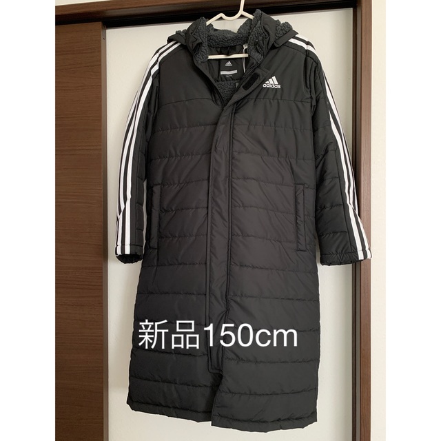 新品⭐︎アディダスベンチコート150cmサッカーdh4028アウターadidas adidasベンチコート150cm
