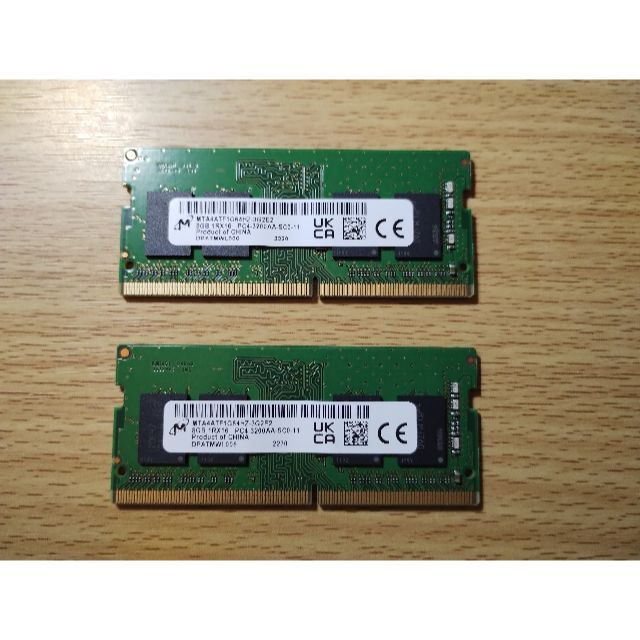 ノートPC用 Crucial  DDR4-3200 16GB(8GBx2枚) 4