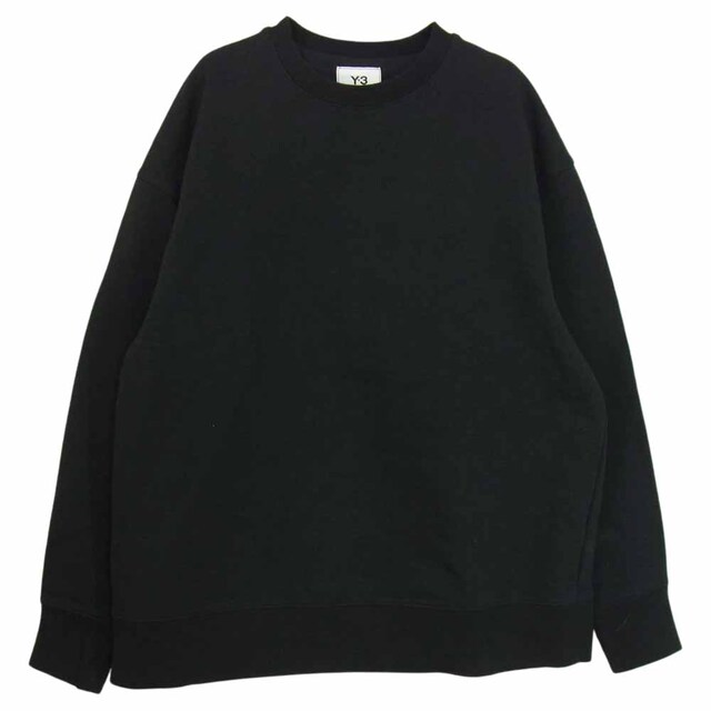 Yohji Yamamoto(ヨウジヤマモト)のYohji Yamamoto ヨウジヤマモト スウェット Y-3 ワイスリー H16333 M 3 STP TERRY CREW SWEATSHIRT ストライプ テリー クルーネック スウェット トレーナー ブラック系 M【中古】 メンズのトップス(スウェット)の商品写真