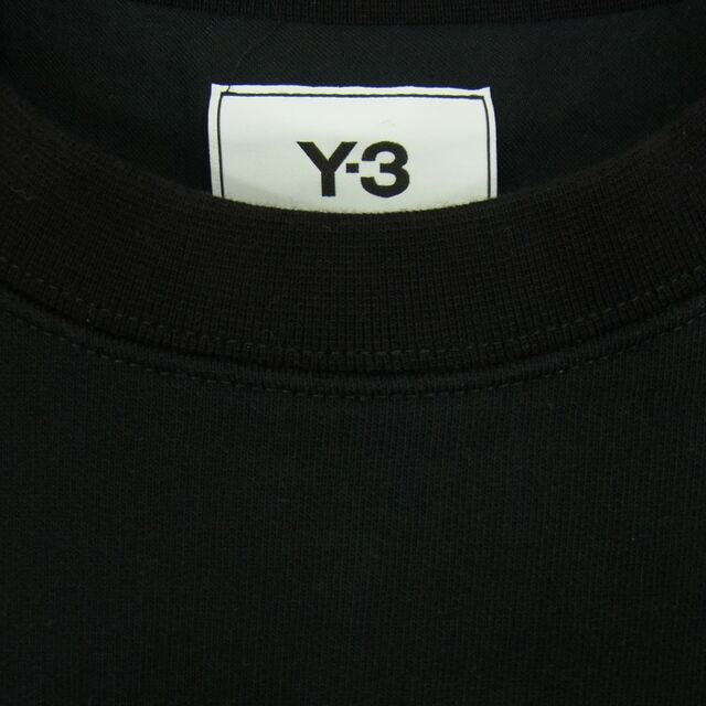 Yohji Yamamoto(ヨウジヤマモト)のYohji Yamamoto ヨウジヤマモト スウェット Y-3 ワイスリー H16333 M 3 STP TERRY CREW SWEATSHIRT ストライプ テリー クルーネック スウェット トレーナー ブラック系 M【中古】 メンズのトップス(スウェット)の商品写真