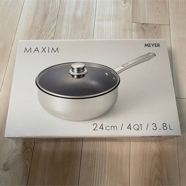 【新品・未使用】MEYER（マイヤー） MAXIM 蓋付 ディープパン　24cm