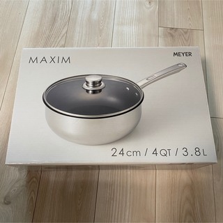 マイヤー(MEYER)の【新品・未使用】MEYER（マイヤー） MAXIM 蓋付 ディープパン　24cm(鍋/フライパン)