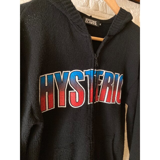 【美品】HYSTERIC GLAMOUR メンズ 長袖フルジップパーカーSサイズ