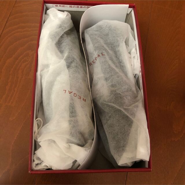 REGAL リーガル モカシン パンプス 黒 ローヒール フラットシューズ 9