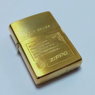 ジッポー(ZIPPO)のシンプル Zippo ライター ゴールドカラー(タバコグッズ)