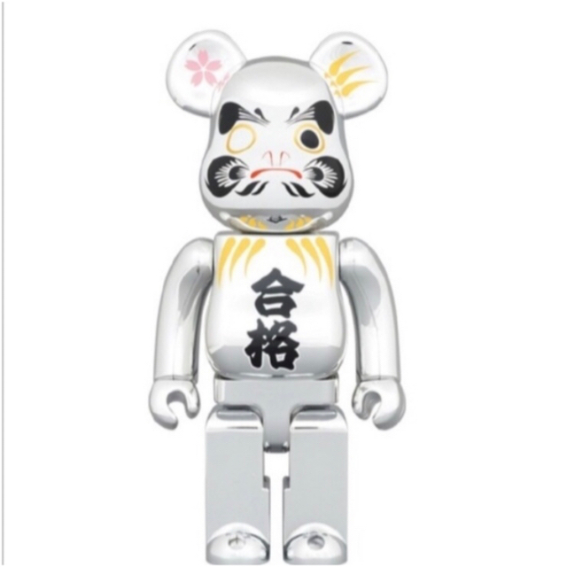 MEDICOM TOY(メディコムトイ)の２セット 新品 BE@RBRICK 達磨 合格 銀メッキ 100％/400％ エンタメ/ホビーのフィギュア(アニメ/ゲーム)の商品写真