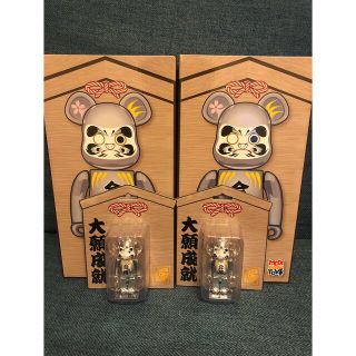 メディコムトイ(MEDICOM TOY)の２セット 新品 BE@RBRICK 達磨 合格 銀メッキ 100％/400％(アニメ/ゲーム)