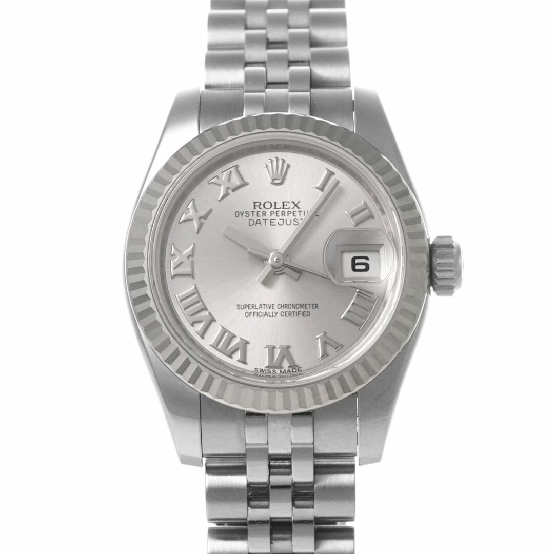 【楽天スーパーセール】 ROLEX - 腕時計 レディース 中古品 シリアルG番 グレー Ref.179174 デイトジャスト ロレックス 腕時計