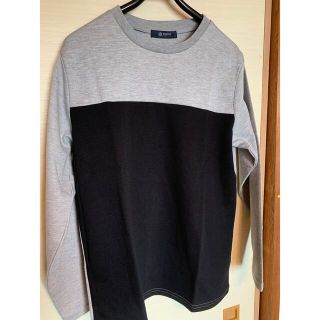 ナノユニバース(nano・universe)の新品 ナノ・ユニバース　バイカラーカットソー　Lサイズ(Tシャツ/カットソー(七分/長袖))