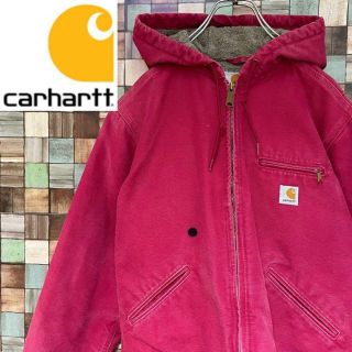 カーハート(carhartt)の【カーハート】ダックジャケット裏ボア ワークジャケット 赤ピンク(ブルゾン)