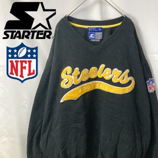 STARTER スターター スウェット NFL Steelers 黒 XXL(スウェット)