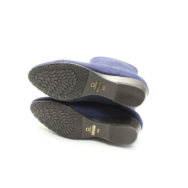 卑弥呼(ヒミコ)の新品♪HIMIKO RAIN レイン スエードブーツ(22.5ｃｍ)NV レディースの靴/シューズ(ブーツ)の商品写真
