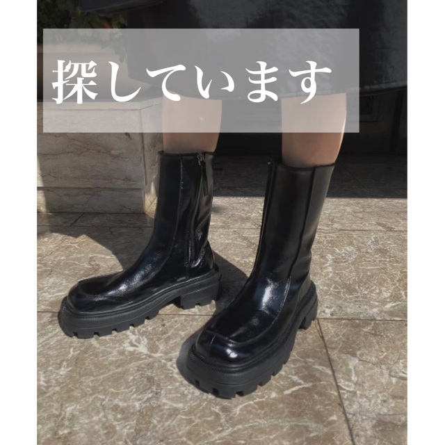 AMERI vintage SHARK SOLE SQUARE BOOTS | フリマアプリ ラクマ