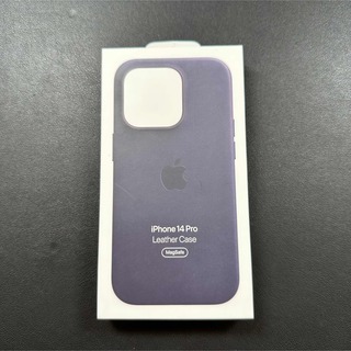 Apple - 【未使用】iPhone 14 Pro専用純正レザーケース インクの 