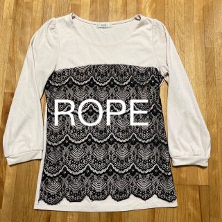 ロペ(ROPE’)のROPE レース付カットソー (カットソー(長袖/七分))