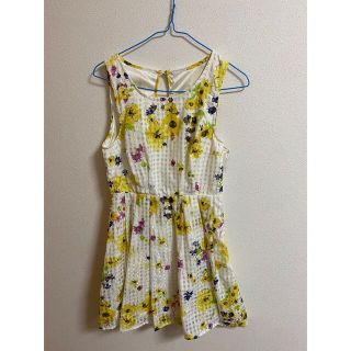 イング(INGNI)の花柄シアーワンピース(ひざ丈ワンピース)