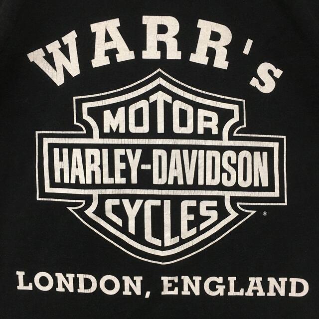 Harley Davidson(ハーレーダビッドソン)のハーレーダビッドソン　USA製　半袖Tシャツ　両面プリント　ビックロゴ　黒　L メンズのトップス(Tシャツ/カットソー(半袖/袖なし))の商品写真