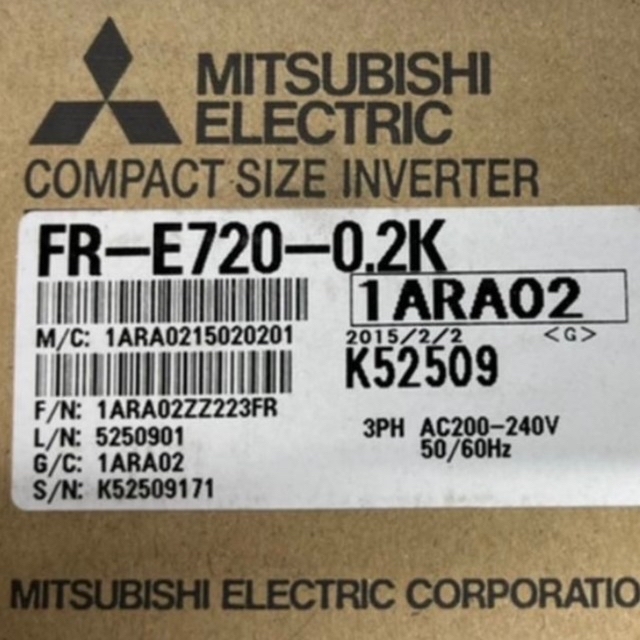 三菱インバーターFR-E720-0.2k最終値下げ