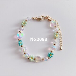︎✿ No.2088 ︎✿ ビーズブレスレット 韓国(ブレスレット/バングル)