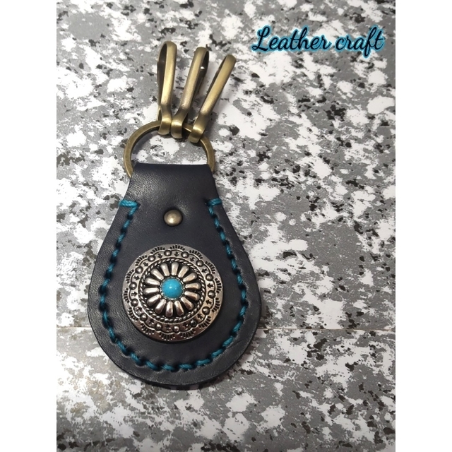 お買い得 レザー コンチョ キーホルダー ハンドメイド nmef.com