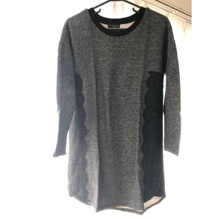 ザラ(ZARA)のZARA レース付きスウェットチュニック(チュニック)