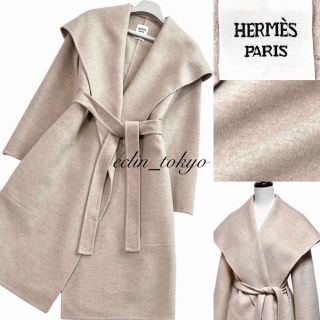 エルメス(Hermes)の新品未使用 HERMES《カシミヤ100%》ダブルフェイス コート E2648(ロングコート)