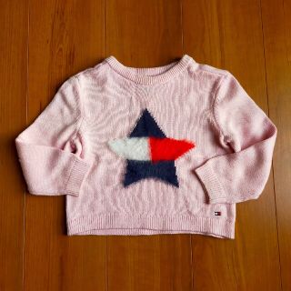 トミーヒルフィガー(TOMMY HILFIGER)のみぃ様専用 トミーヒルフィガー ピンクニット 90cm(ニット)