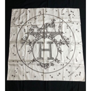 エルメス(Hermes)のエルメス　スカーフ　銀の雫　カレ90(バンダナ/スカーフ)