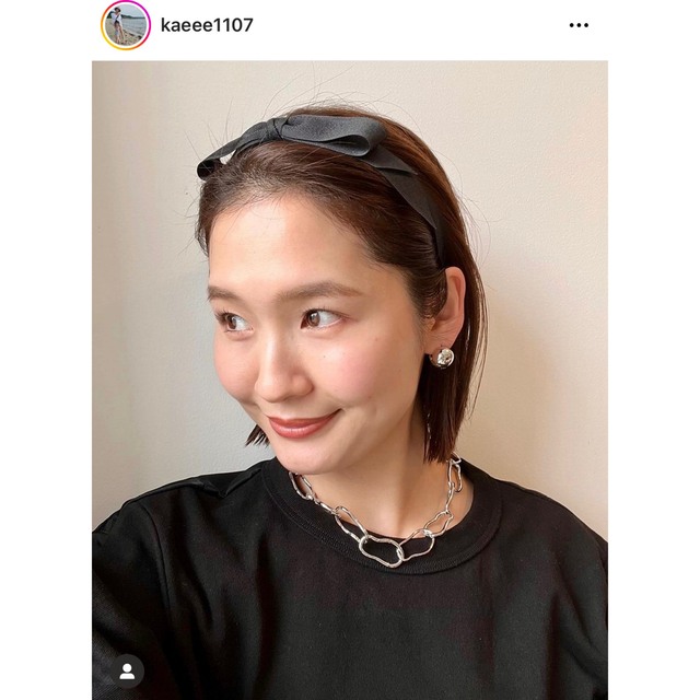 UNITED ARROWS(ユナイテッドアローズ)のdecollte accessory      リボンヘアバンド レディースのヘアアクセサリー(ヘアバンド)の商品写真