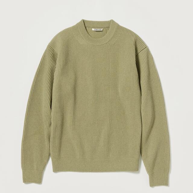 SUPER FINE WOOL RIB KNIT BIG P/O オーラリー