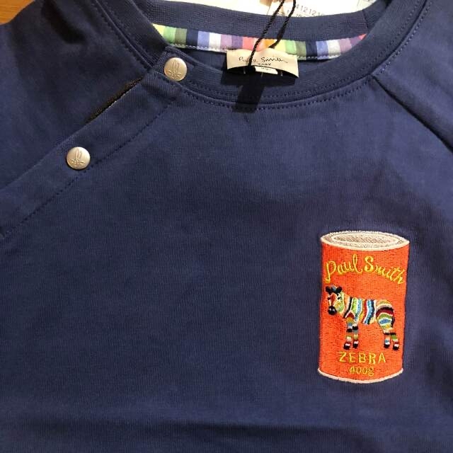 Paul Smith(ポールスミス)のポールスミス新品新作タグ付きベビーゼブラ缶刺しゅう半袖Tシャツ100 キッズ/ベビー/マタニティのキッズ服男の子用(90cm~)(Tシャツ/カットソー)の商品写真