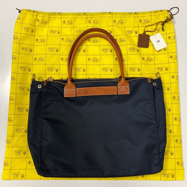 Felisi - 新品 定価6.5万円 Felisi 20/32/DS トートバッグ ネイビーの